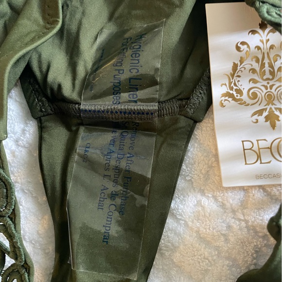 Becca Women’s Bikini Bottom, Size- Large. Color-Olive green, Size- L - Picture 7 of 7